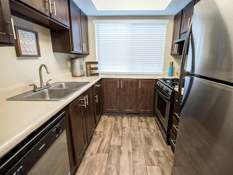 Kitchen With Stainless Steel Appliances in Murray, UT | Miller Estates Apartments