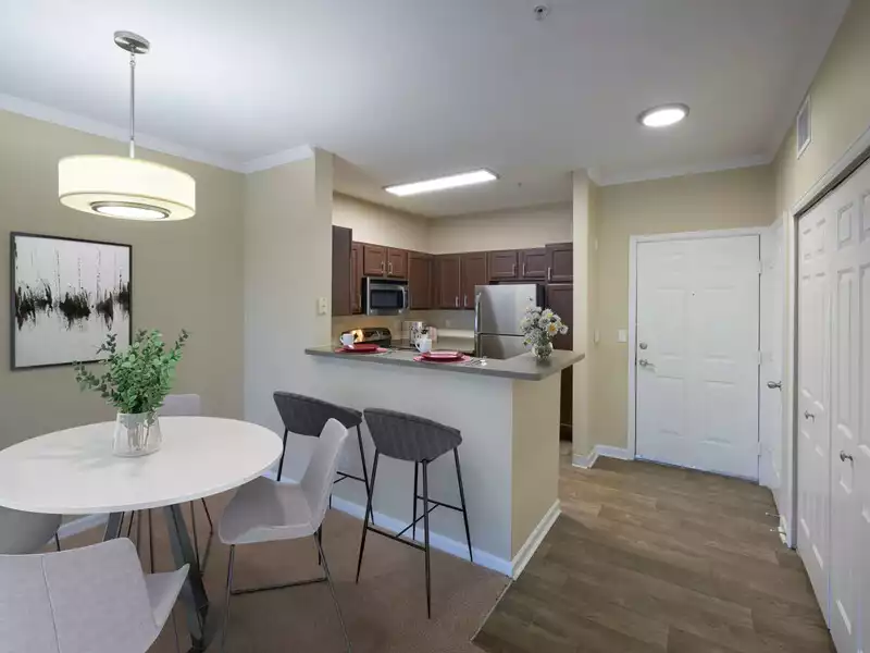 Dining Room and Kitchen | Skyecrest Apartments