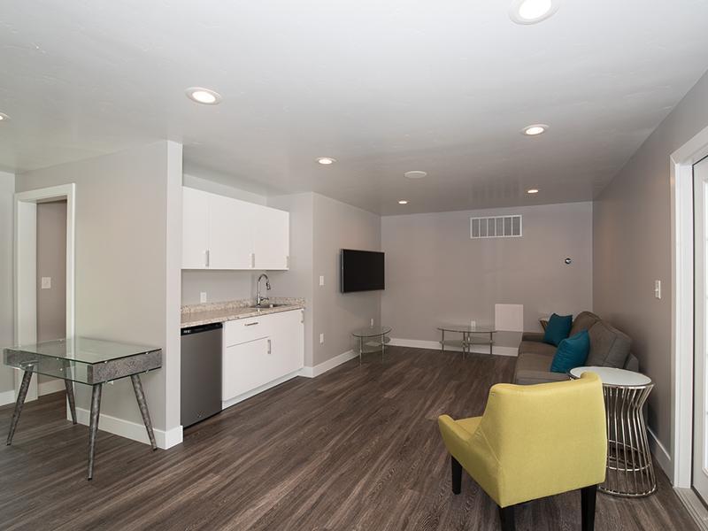 Model Furnished Living Area | The 500 Apartments Salt Lake City, UT