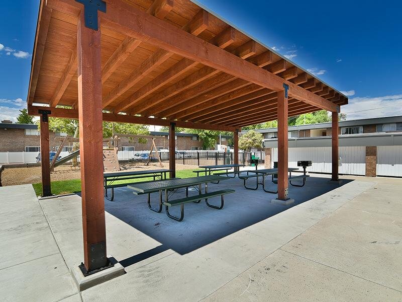 Pavilion with Picnic Tables | The 500 Apartments in Salt Lake City, UT