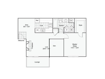 A3 floor plan at Ascend at Red Rocks in Lakewood, CO
