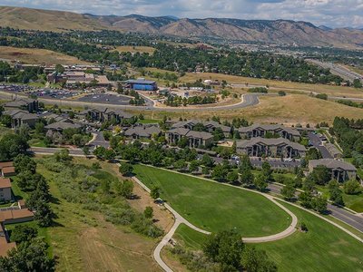 Arial View of  Elevate at Red Rocks Lakewood Apartments
