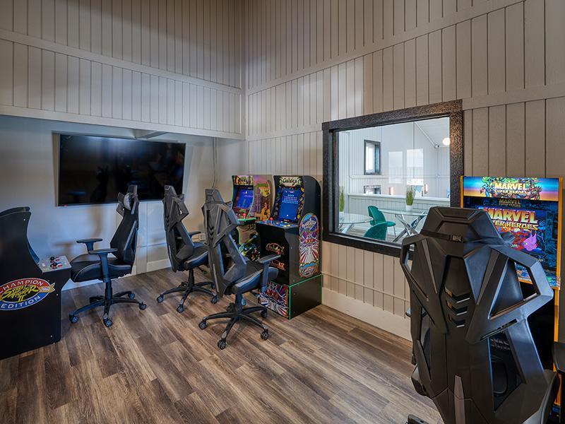 Apartment Clubhouse Game Room | Park at Palmer Colorado Springs