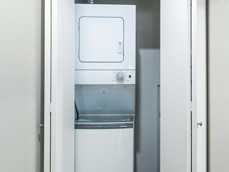 Stacked Washer and Dryer | The Station Apartments