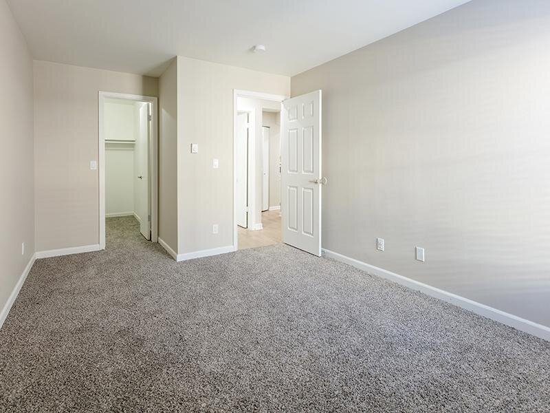 Bedroom with Closet | The Station Apartments