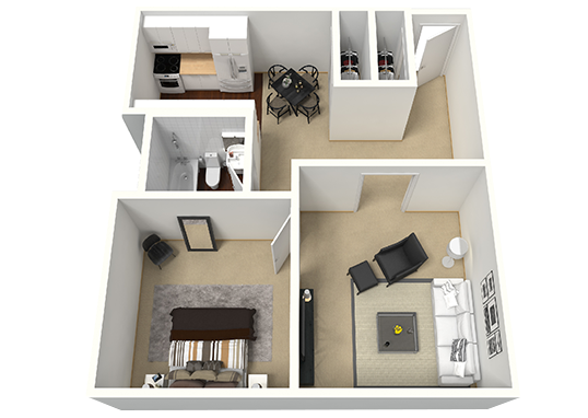 Floorplan for Timber Lodge Apartments