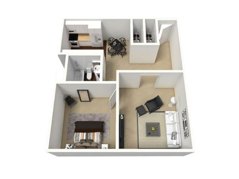 0 Bedroom 1 Bath Floorplan at Odyssey