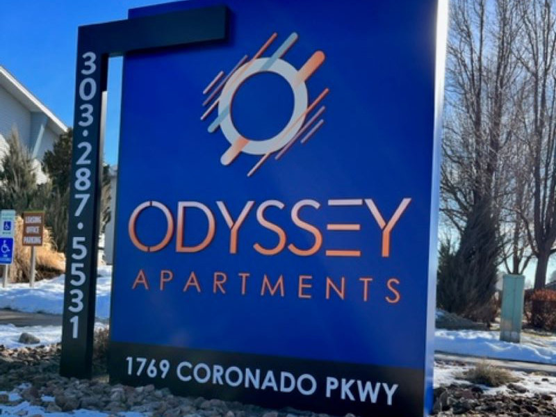 Odyssey Sign | Odyssey Apartments