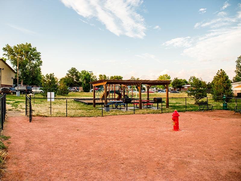 Exterior Dog Park | Timber Lodge in Thornton