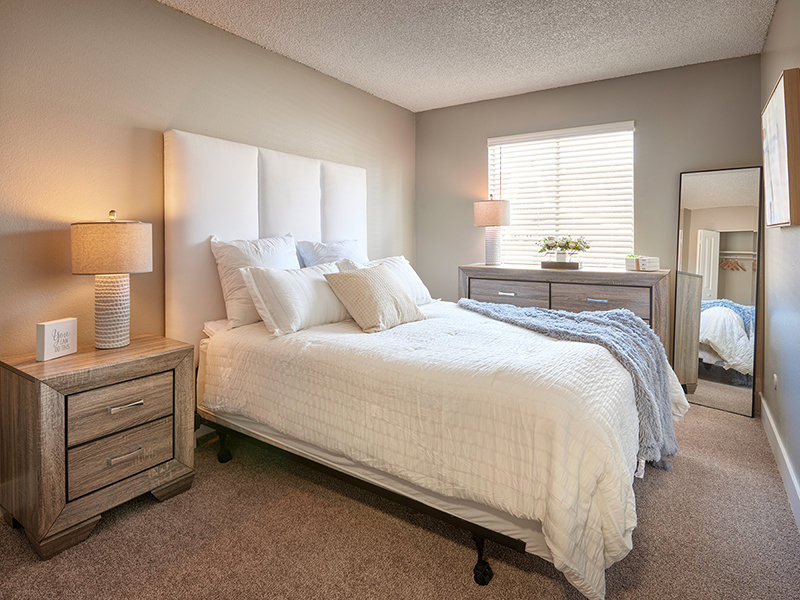 Model Bedroom | Odyssey Apartments in Thornton, CO