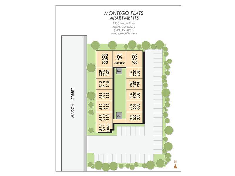Site Map | Montego Flats Apartments in Aurora, CO