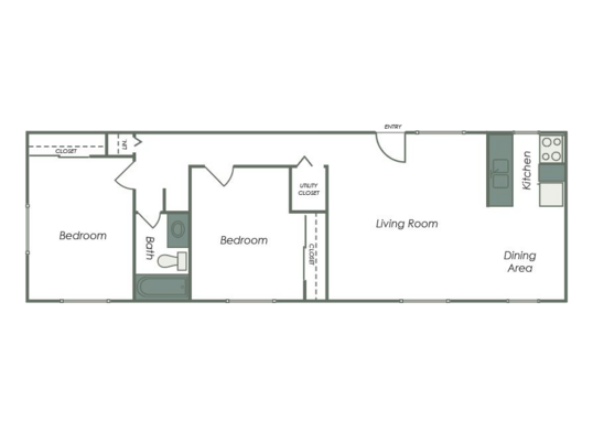 Floorplan for Shadow Tree Apartments Apartments