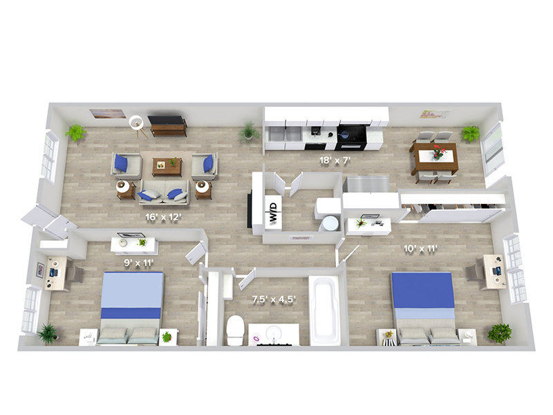 View floor plan image of B3R apartment available now