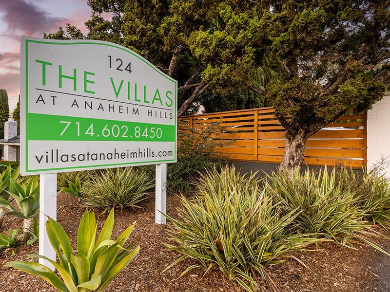 Welcome Sign | The Villas at Anaheim Apartments