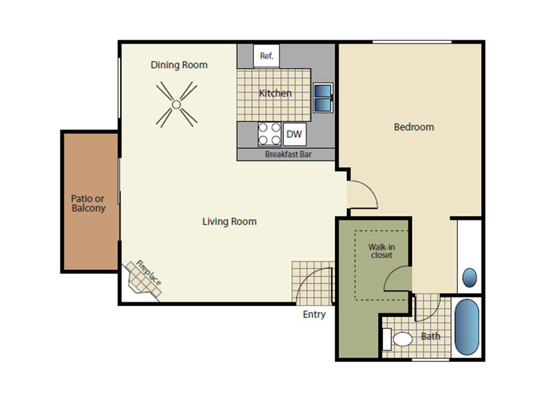 Aspire I Floorplan at Elan Seacrest Encinitas