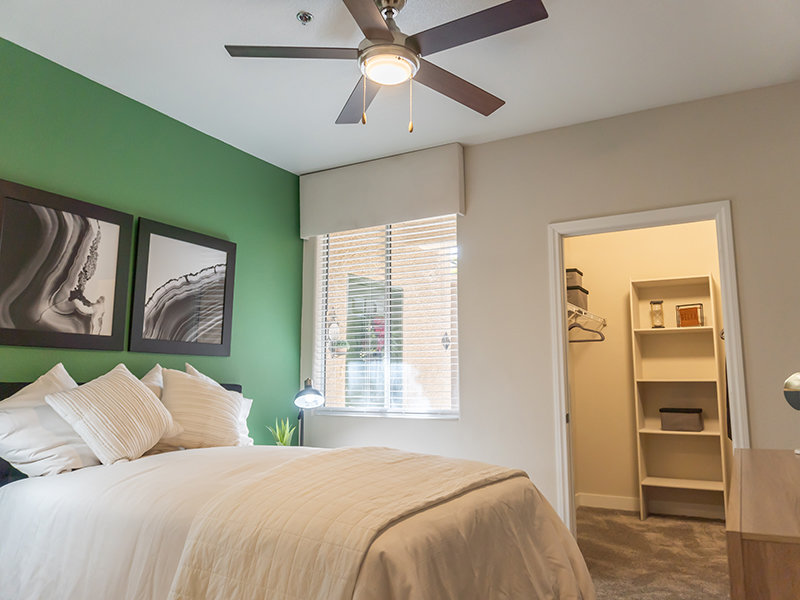Bedrooms with Walk In Closets | St. Clair Apartments in Las Vegas, NV