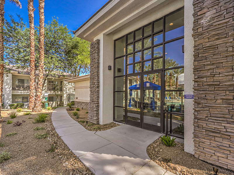 Clubhouse Exterior | St. Clair Apartments in Las Vegas