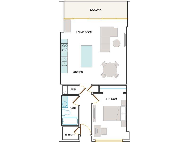 View floor plan image of MT DIABLO apartment available now