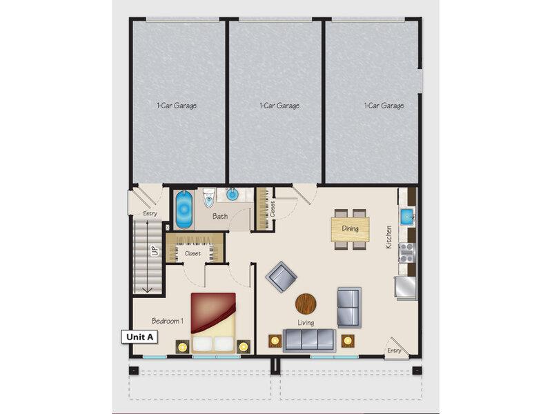 Brio on Broadway Apartments Floor Plan brio1x1a