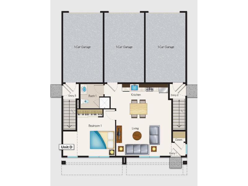 View floor plan image of brio1x1d apartment available now