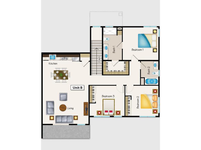 Brio on Broadway Apartments Floor Plan brio3x2b