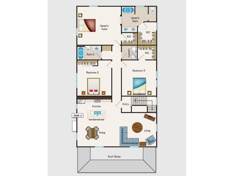 Brio on Broadway Apartments Floor Plan brio3x2j