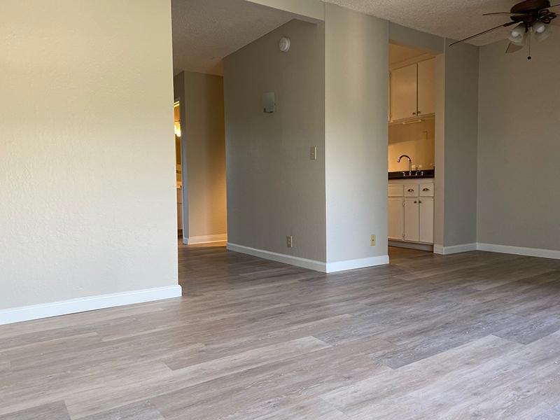 Studios in San Rafael CA - Park Hill Studios - Living Room with Wood-Style Flooring