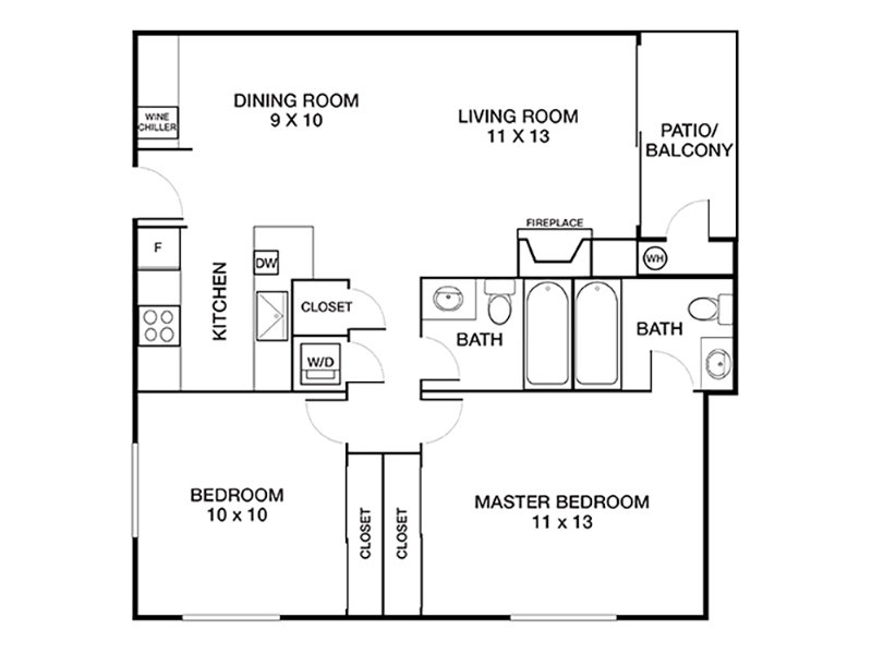 The Laurel floor plan at The Crescent at West Hollywood