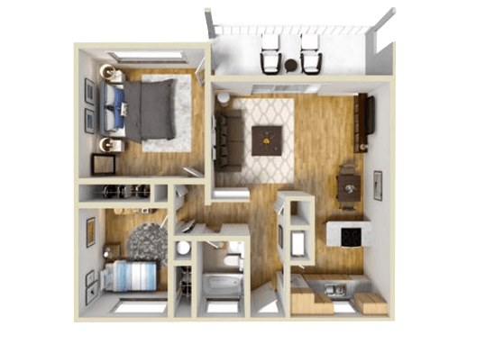 Floorplan for Casa Arroyo Apartments