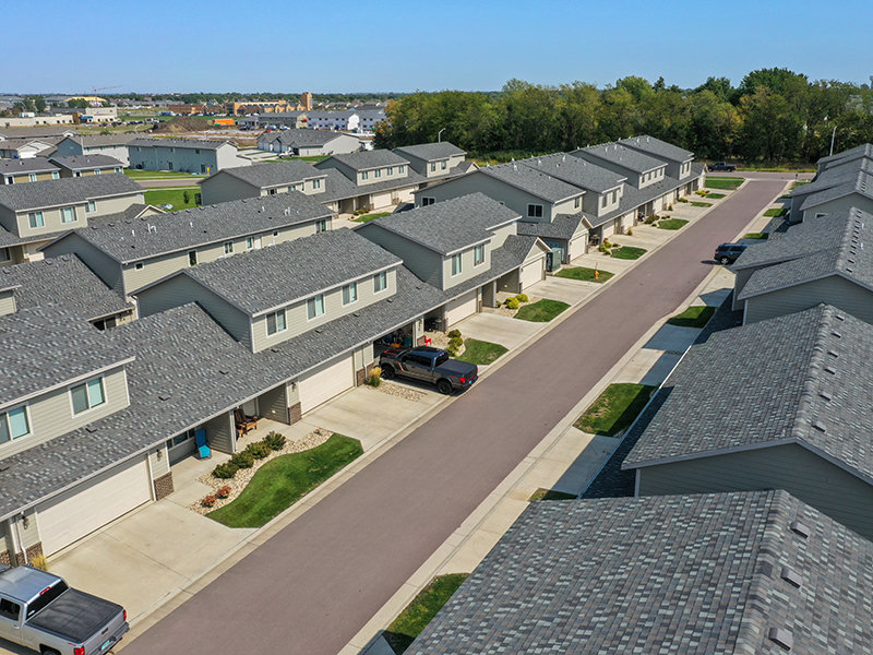 Above View of Townhomes | 41st Street Commons in Sioux Falls, SD