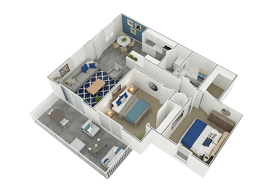 Floorplan for The Charleston Apartments