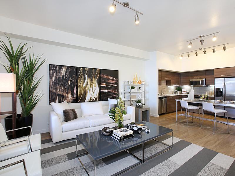 Living Area | Tempo at Riverpark Apartments