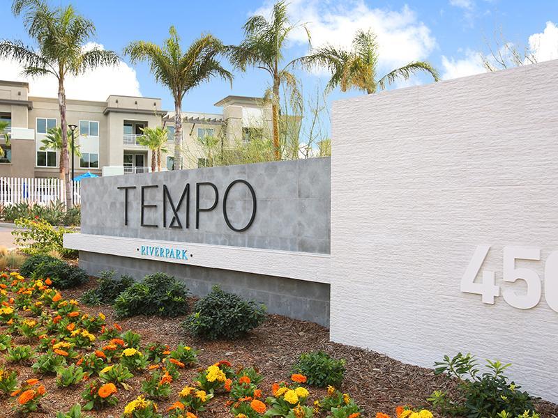 Welcome Sign | Tempo at Riverpark Apartments