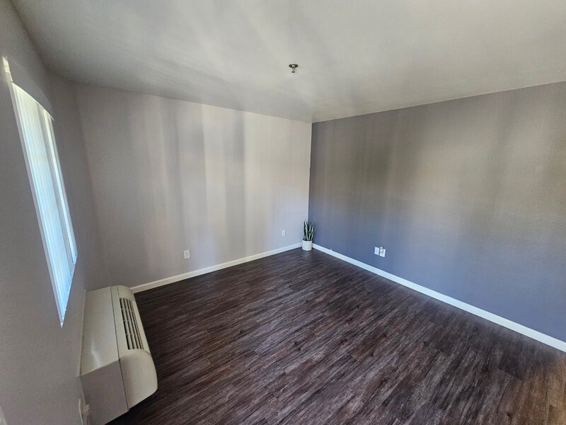 Living Room with Wood-Style Flooring