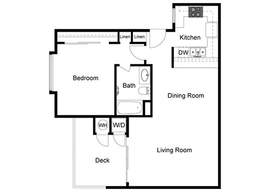 Floorplan for Parc Claremont Apartments