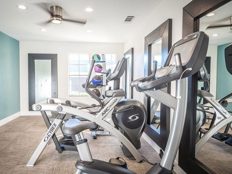 Upland CA Apartments-Parc Claremont Fitness Center with Cardio Machines and Other Exercise Equipment