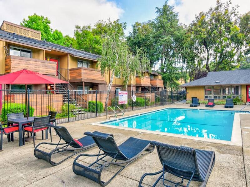 Poolside Lounge Chairs | Apartments in Hayward, Ca