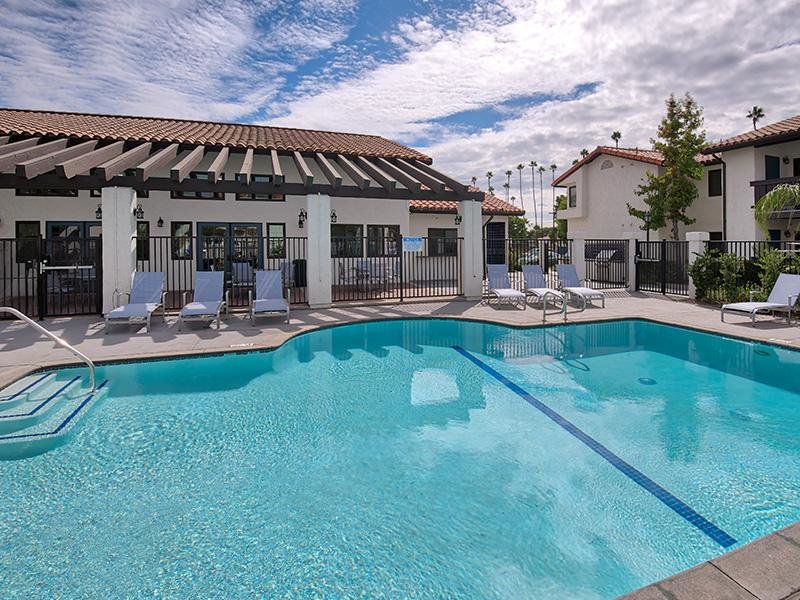 Santa Fe Springs CA Apartments - Costa Azul Senior - Sparkling Pool