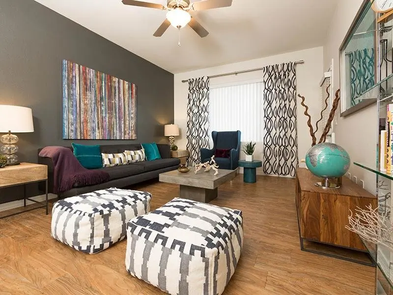 Living Room | Cornerstone Park 89074 Apartments