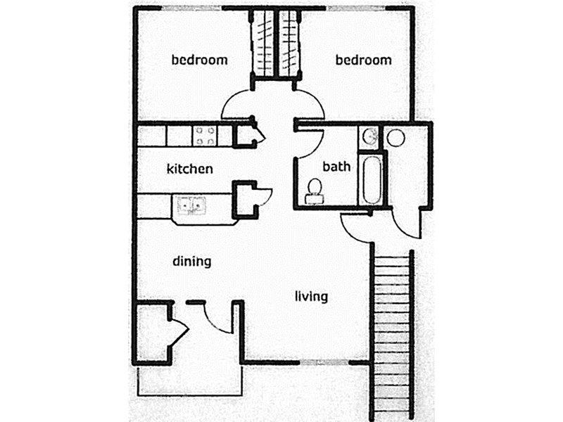 2 Bedroom 1 Bathroom