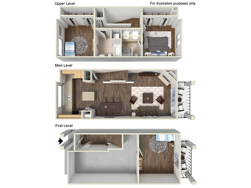 Cedar 2 Bed 2 Bath