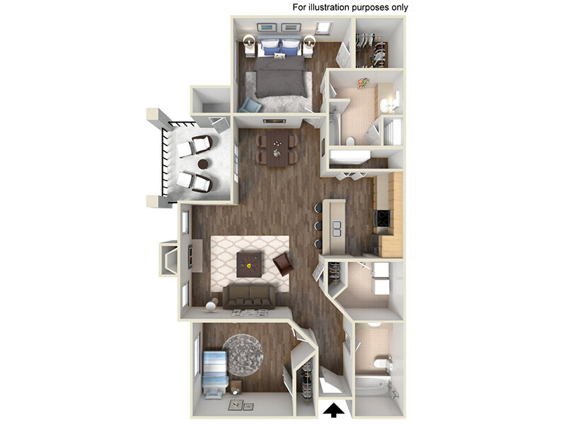 Birch 2 Bed 2 Bath