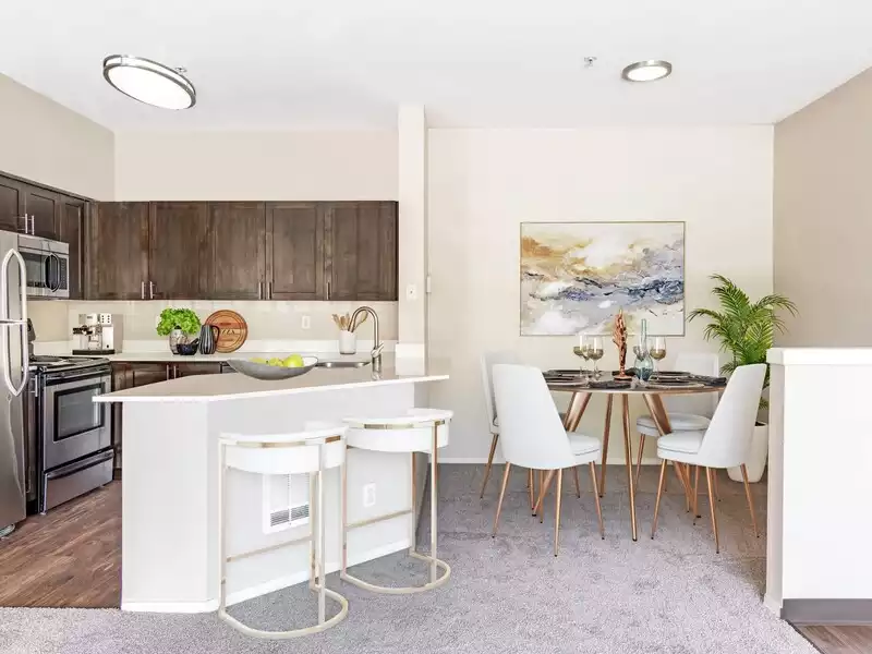 Kitchen and Dining Room | HighGrove Apartments