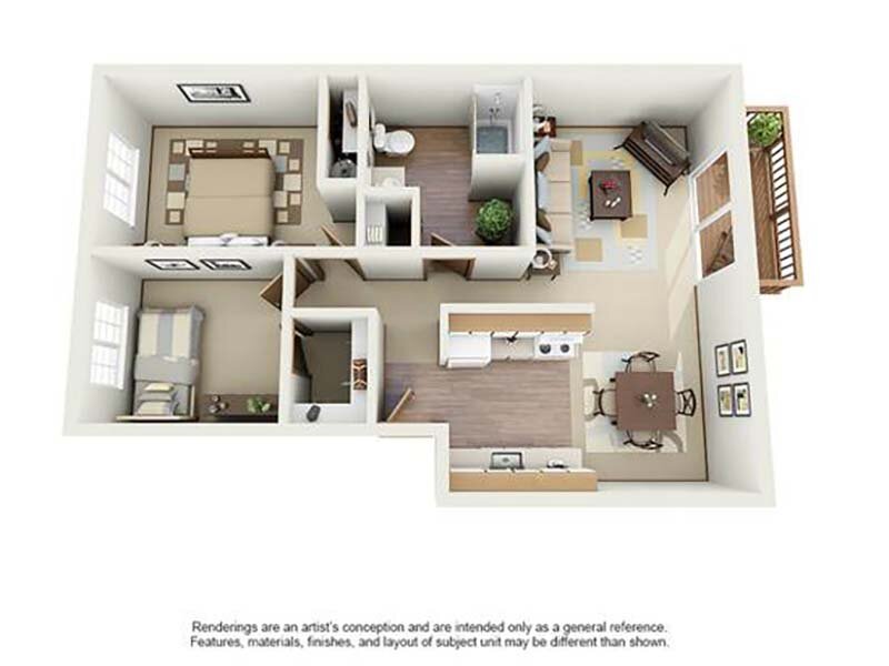 2X1A Floorplan at Portola Bridge Creek