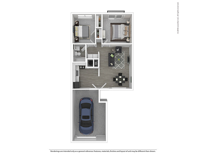 Our 2X1D is a 2 Bedroom, 1 Bathroom Apartment