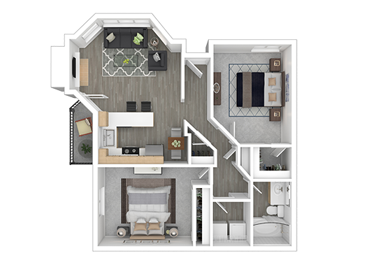 Floorplan for Veri 1319 Apartments