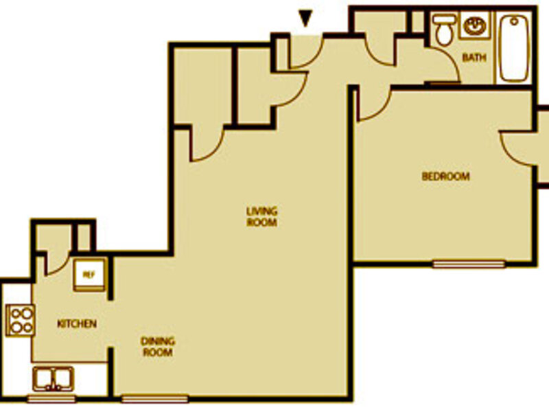 1 Bedroom 782