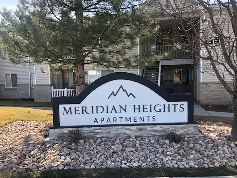 Monument Sign | Meridian Heights Apartments
