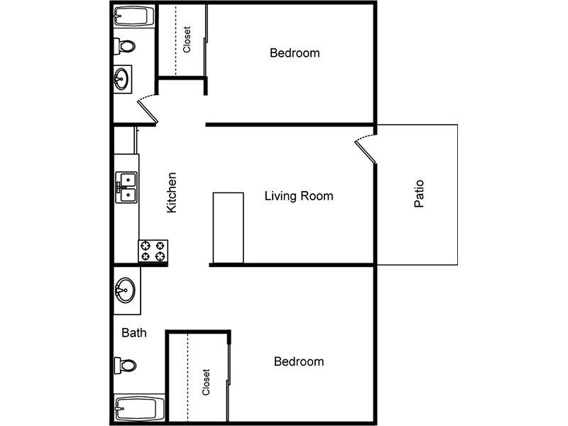 The Tahoe apartment available today at Reno Villas in Las Vegas