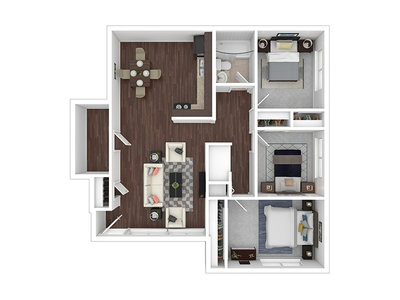 AM-3B floor plan at Helena Properties in Helena, MT